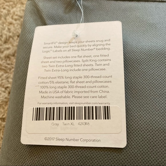 Sleep Number Essential Fit Cotton Sheet Set - Picture 2 of 3